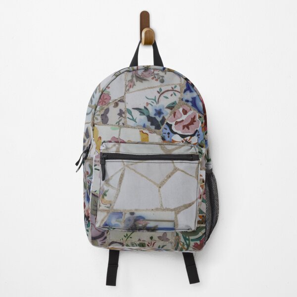 Item preview, White and bright colorful floral mosaic pattern. designed and sold by GDRDesign.
