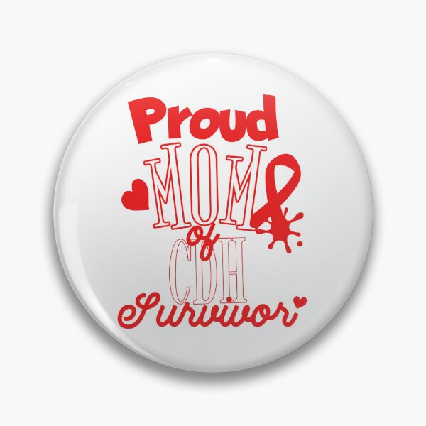 Item preview, CDH Awareness Go Red In February Proud Mom Of CDH Survivor designed and sold by Nicole Creates.