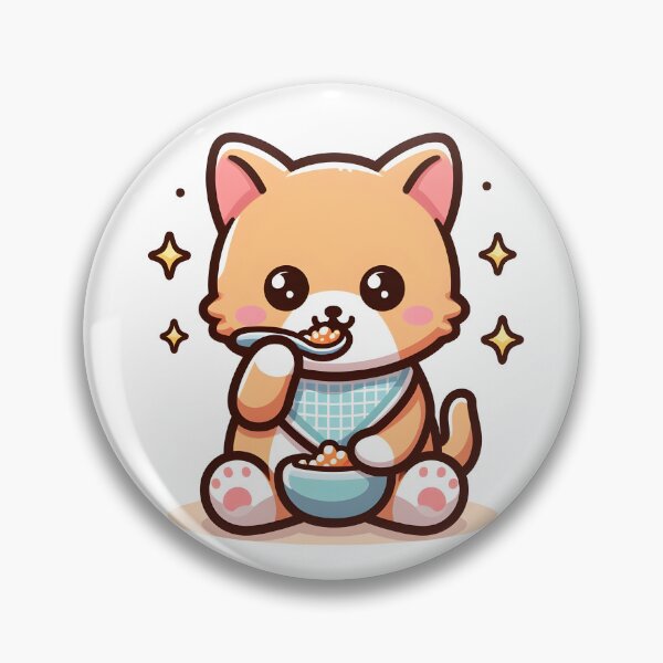 Item preview, Kawaii Kitten With Bib designed and sold by CanvasCutie.