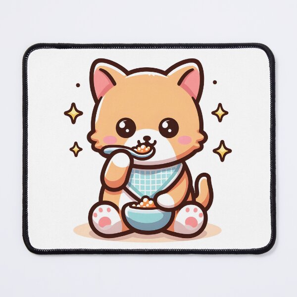 Item preview, Kawaii Kitten With Bib designed and sold by CanvasCutie.