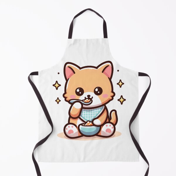 Item preview, Kawaii Kitten With Bib designed and sold by CanvasCutie.