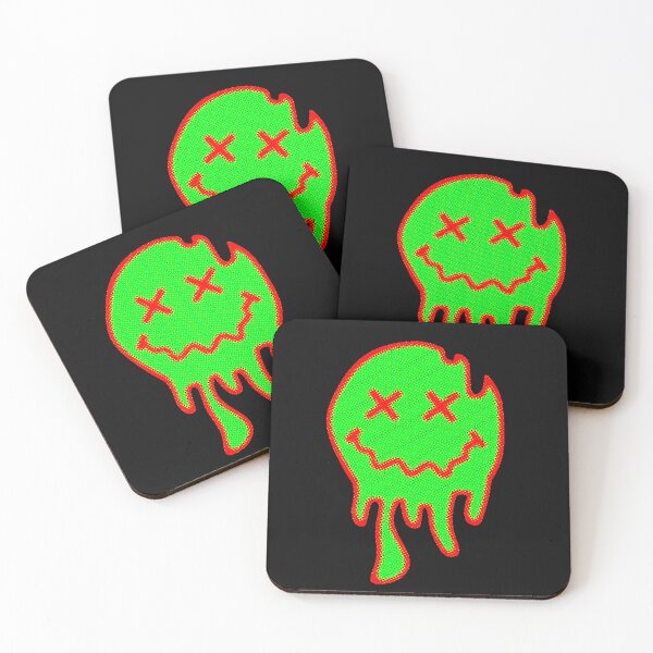 Item preview, ACID SMILEY (MELTING) #8 (RED/GREEN) designed and sold by RICK-TURNER.