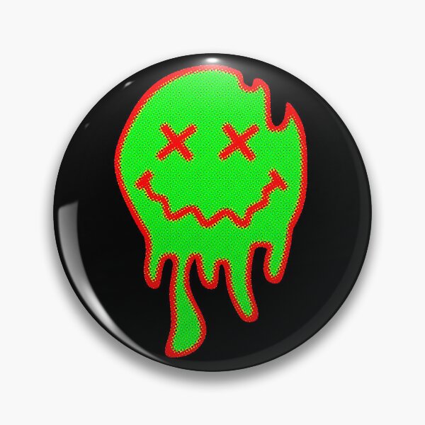 Item preview, ACID SMILEY (MELTING) #8 (RED/GREEN) designed and sold by RICK-TURNER.