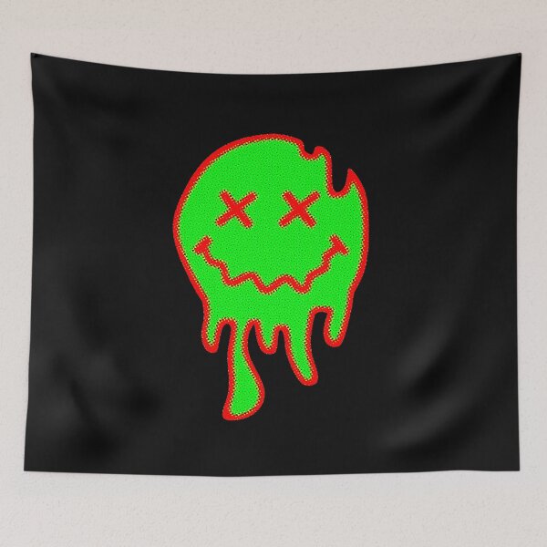 Item preview, ACID SMILEY (MELTING) #8 (RED/GREEN) designed and sold by RICK-TURNER.