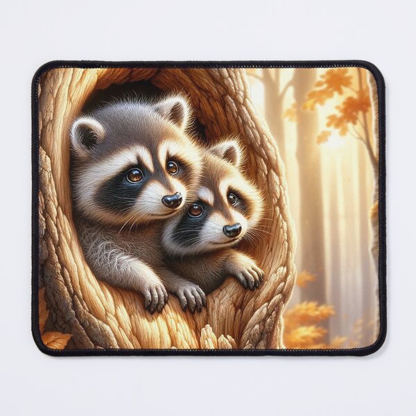 Item preview, Autumn whispers raccoons designed and sold by Cerberus-Art.