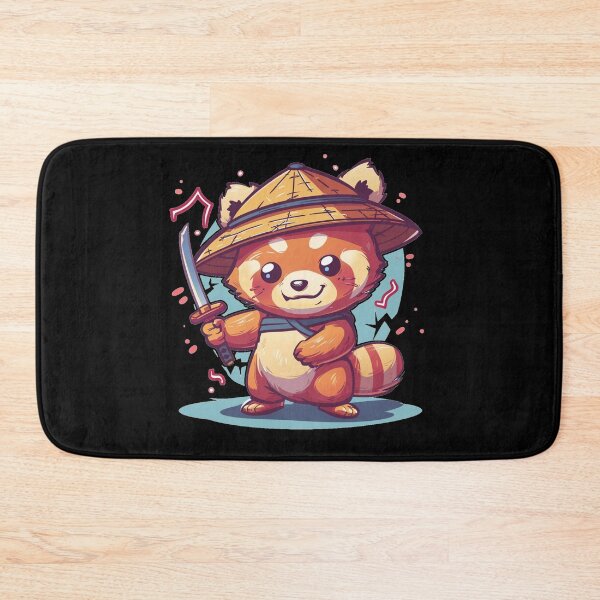 Item preview, Cute Samurai Red Panda with sword and electric designed and sold by MilkyBerryShop.
