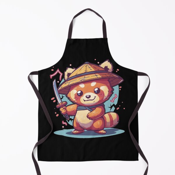 Item preview, Cute Samurai Red Panda with sword and electric designed and sold by MilkyBerryShop.