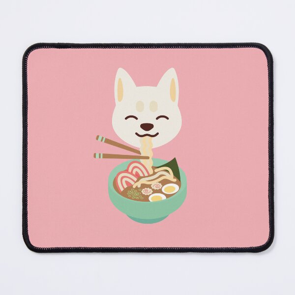 Item preview, Cream Shiba Inu eats ramen designed and sold by MINIMOillu.
