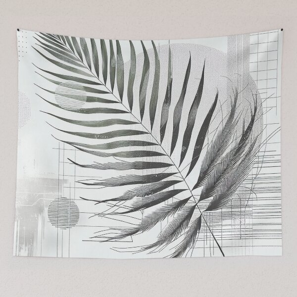 Item preview, Tapestry of Tropical Leaves designed and sold by zzz888.