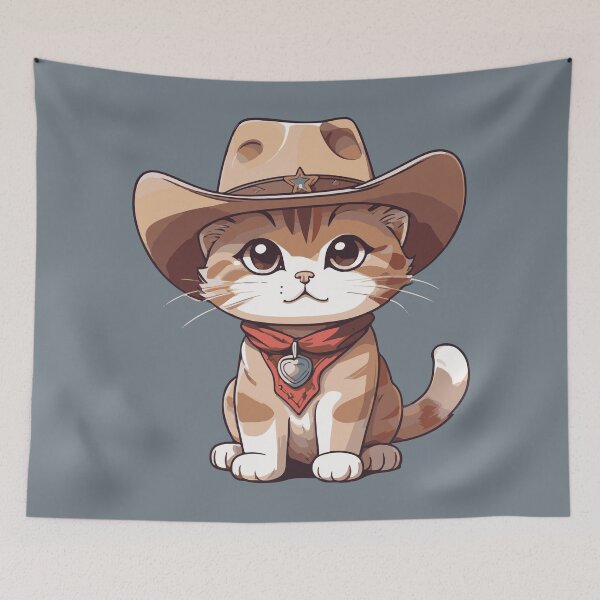 Item preview, Meowdy Cowboy Cat designed and sold by Atlantico54.