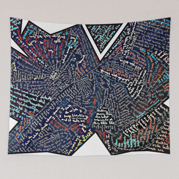 Item preview, Geometric Jagged Colorful Word Maze With Cutouts designed and sold by thecakelin.