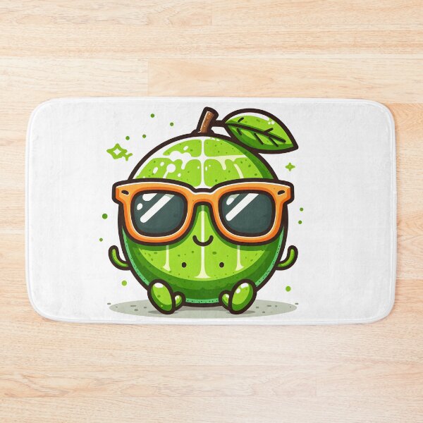 Item preview, Kawaii Lime With Sunglasses designed and sold by CanvasCutie.