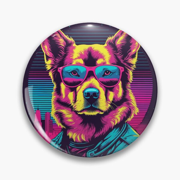 Item preview, Dog with glasses the intrepid traveler who turns every car ride into a stylish adventure, with the wind blowing between the ears and lenses reflecting the moving landscape designed and sold by Pulsant  Paintings.