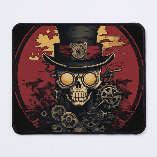 Item preview, Steampunk zombie skull designed and sold by drizzd.