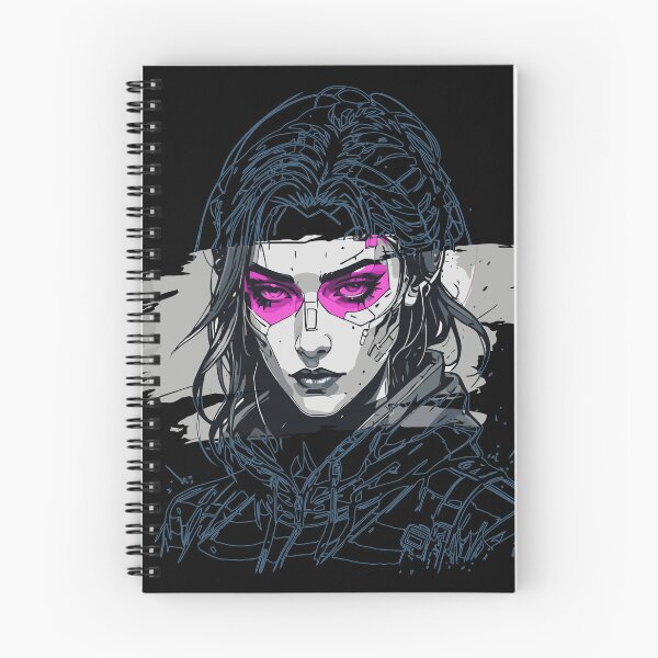 Item preview, Synthwave Vaporwave Cyborg Girl v1 designed and sold by Geek-O-MNL.