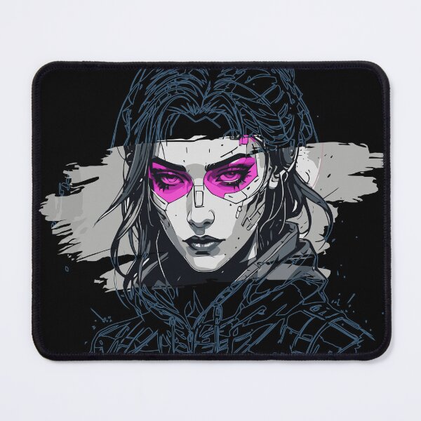 Item preview, Synthwave Vaporwave Cyborg Girl v1 designed and sold by Geek-O-MNL.
