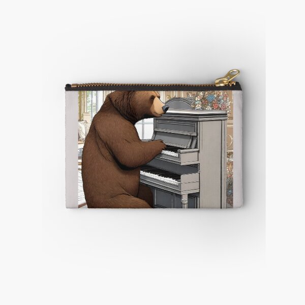 Item preview, Cute Grizzly Bear Playing Piano at Victoria Hall Zoo Pals designed and sold by sportsimpact.