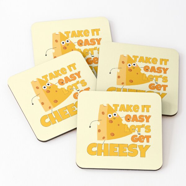 Item preview, Take It Easy Let's Get Cheesy  Funny Cheese designed and sold by ricricswert.