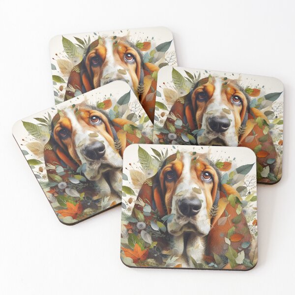 Item preview, Whimsical Basset Hound Cartoon designed and sold by PawspectCreate.