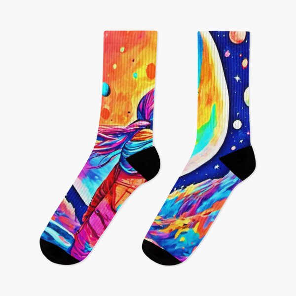 Item preview, Colorful Lunar Girl Art designed and sold by Health And Fitness Posts e-Store.