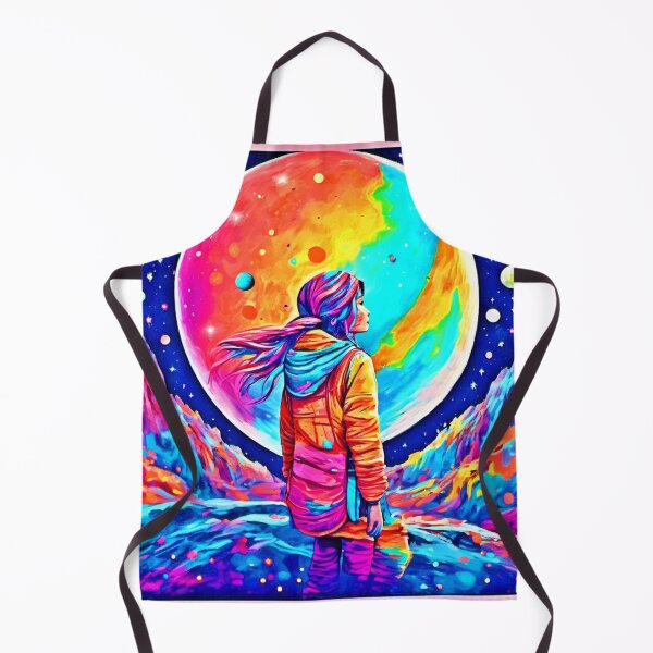 Item preview, Colorful Lunar Girl Art designed and sold by Health And Fitness Posts e-Store.