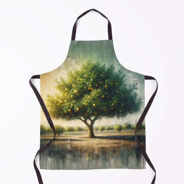Item preview, Watercolor and Oil Paint Lemon Tree designed and sold by glowarya.
