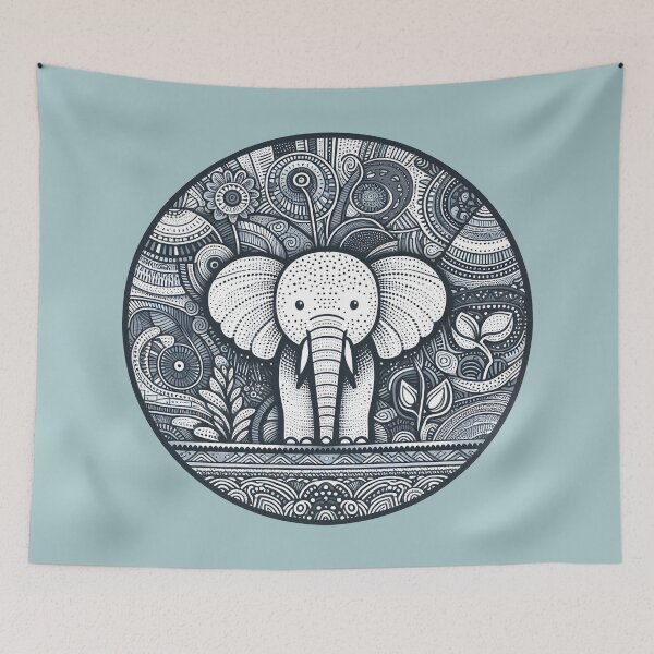 Item preview, baby elephant designed and sold by gkhanco.