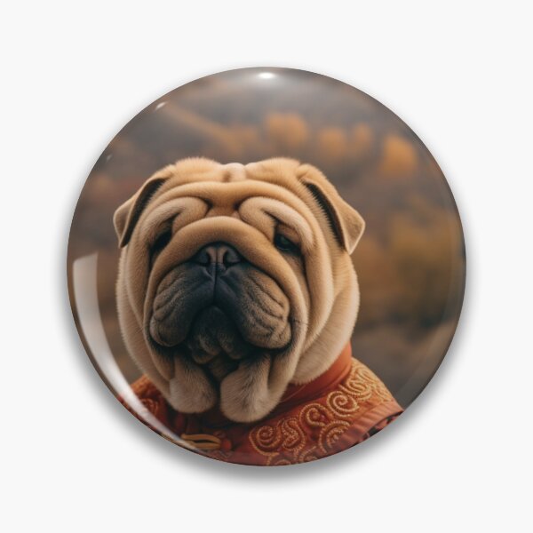 Artikelvorschau, Sharpei-Hund auf der Chinesischen Mauer entworfen und verkauft von ThisWayUpAr.