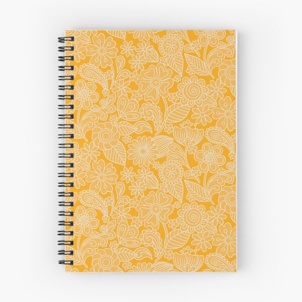 Aperçu de l'œuvre Floral des années 70 - Jaune créée et vendue par Studio-Ithelda.