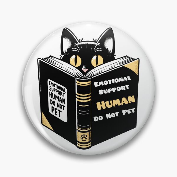 Item preview,  emotional support human do not pet-black cat  designed and sold by toobel.