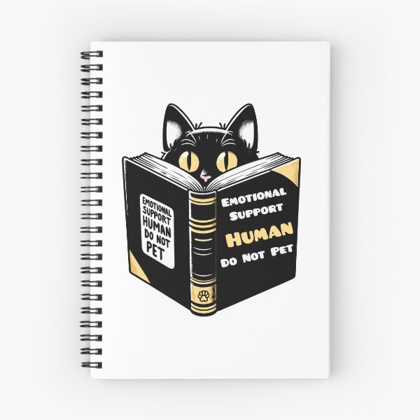 Item preview,  emotional support human do not pet-black cat  designed and sold by toobel.