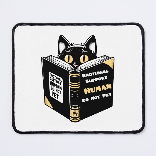 Item preview,  emotional support human do not pet-black cat  designed and sold by toobel.