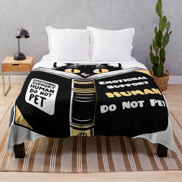Item preview,  emotional support human do not pet-black cat  designed and sold by toobel.