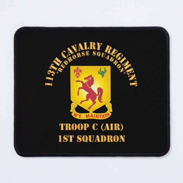 Item preview, 113th Cavalry Regiment - DUI - Redhorse Squadron - Troop C - 1st Squadron X 300 designed and sold by Military Insignia Products.
