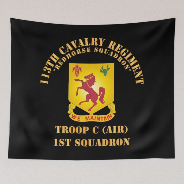 Item preview, 113th Cavalry Regiment - DUI - Redhorse Squadron - Troop C - 1st Squadron X 300 designed and sold by Military Insignia Products.