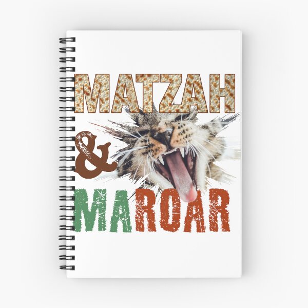 Item preview, Passover Cute Cat- Matza and Maror / Ma-roar. פסח מצה מרור designed and sold by We-thePixels.