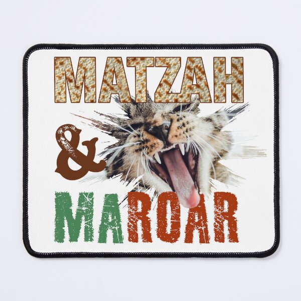 Item preview, Passover Cute Cat- Matza and Maror / Ma-roar. פסח מצה מרור designed and sold by We-thePixels.