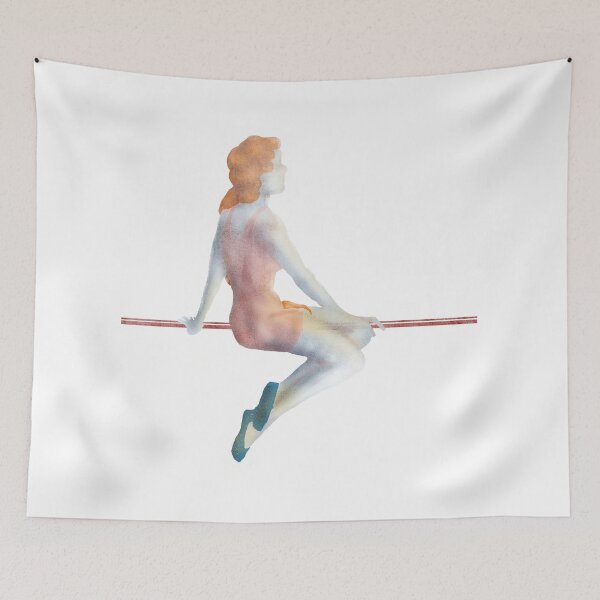 Item preview, a washed out lady and two lines designed and sold by Deki.