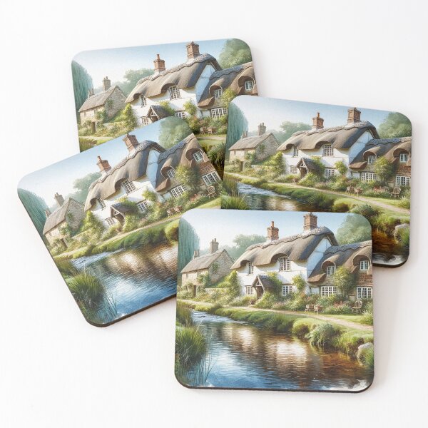 Item preview, Picturesque thatched roof village designed and sold by Cerberus-Art.