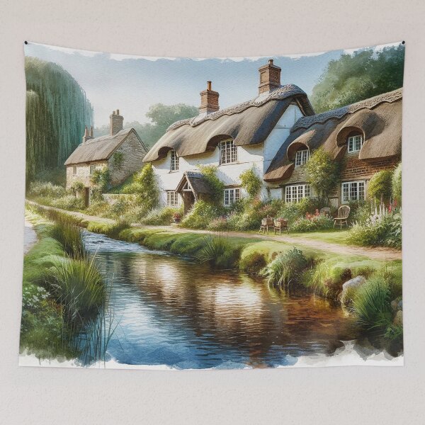 Item preview, Picturesque thatched roof village designed and sold by Cerberus-Art.