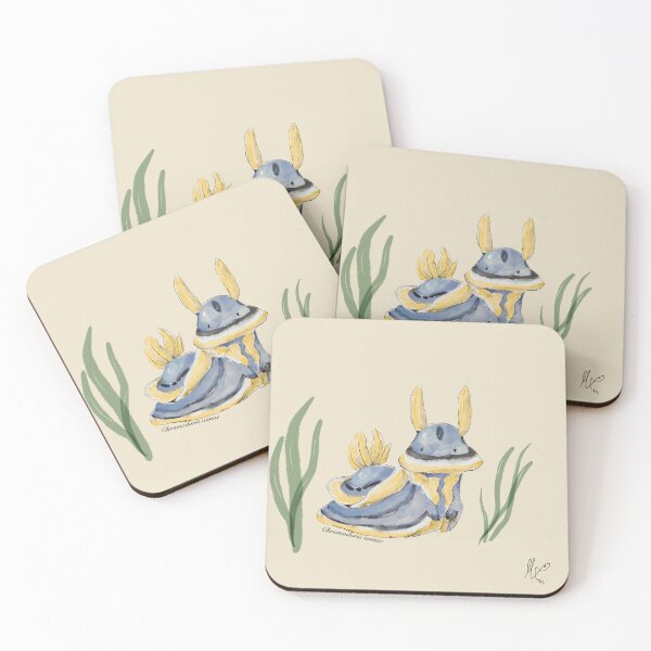 Item preview, Nudibranch Sea Slug Chromodoris annae watercolor cute  ocean  designed and sold by Chibichaoshop.