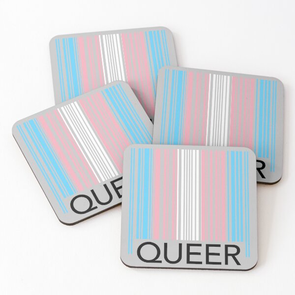 Item preview, QUEER Trans Barcode  designed and sold by Thelittlelord.