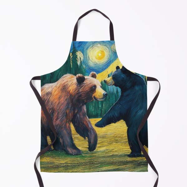Item preview, Cute Grizzly Bear and Black Bear Playing in Field Zoo Pals designed and sold by sportsimpact.