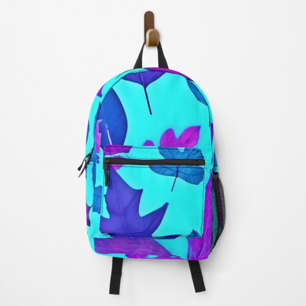 Item preview, Turquoise & Purple Leaves Design designed and sold by Health And Fitness Posts e-Store.
