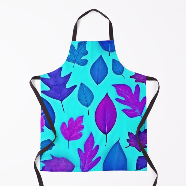 Item preview, Turquoise & Purple Leaves Design designed and sold by Health And Fitness Posts e-Store.