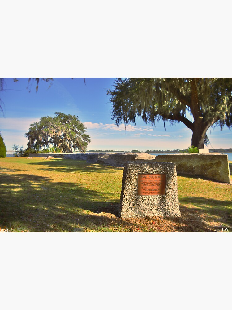 Thumbnail 3 of 3, Sticker, Fort Frederick Circa 1735-1758 Port Royal South Carolina designed and sold by LisaWootenPhoto.