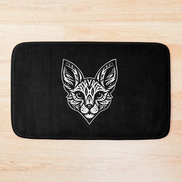 Item preview, Tribal Serval tattoo style design designed and sold by EricSticks.