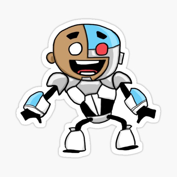 Cyborg Teen Titans Sticker