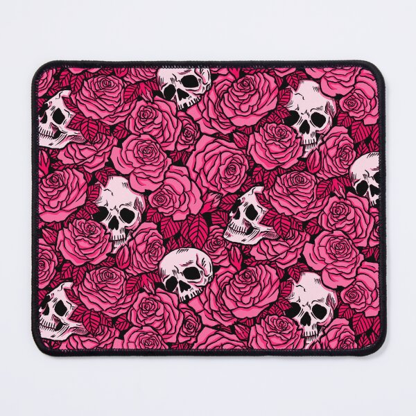 Item preview, Skulls and Roses Pattern- Pink designed and sold by Studio-Ithelda.