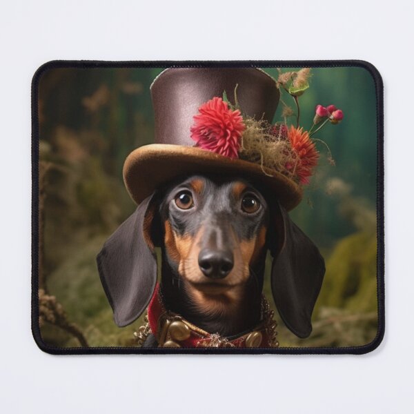 Item preview, Perro Salchicha en el Bosque de Cuentos de Hadas Alemán: designed and sold by ThisWayUpAr.